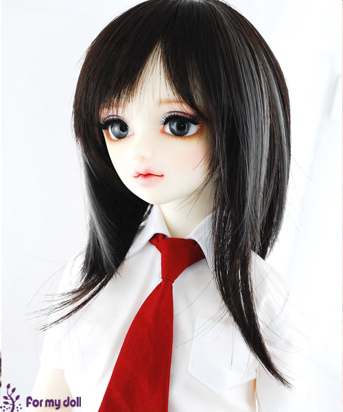 PURPLE BOB 6.7 DOLL WIG FOR BJD YOSD MUDOLL DOTORIES MEADOWDOLLS